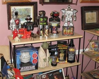 1960's robots and Star Wars collectibles