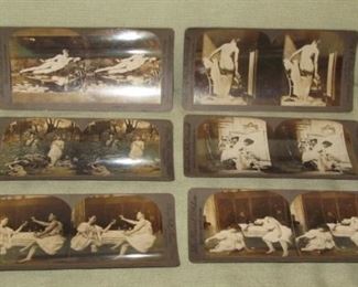 Rare nude stereo view cards