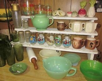 jadeite bowl & kitchen items