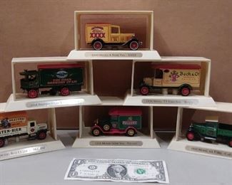 Die cast delivery trucks 