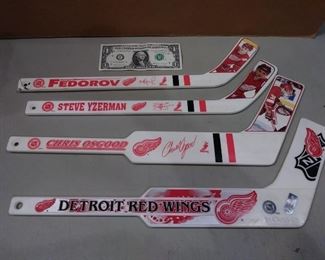 Red wings mini Hockey Sticks