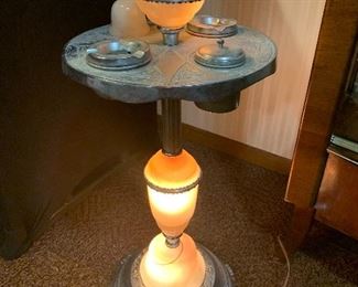 WOW! this vintage art deco smoke stand is very cool! 