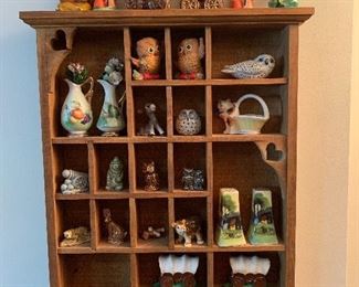 huge collection of vintage salt and pepper shakers. 