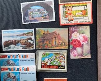 old post cards, many from over seas. 