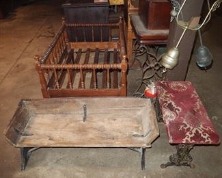 Buggy seat, crib, bench