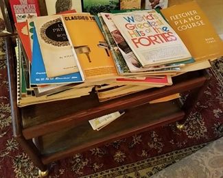 Lots of Vintage Piano Music Books 