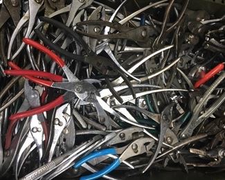 HUNDREDS OF PLIERS (ALMOST ALL USA MADE)