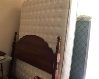 Double bed headboard and Serta mattress with box spring