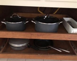 Pots and pans and utensils