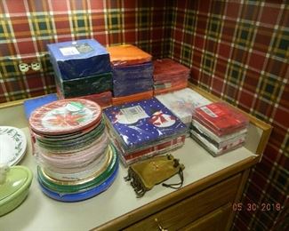 plates and napkins