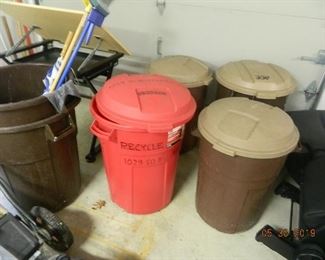 garbage cans