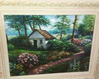 Henry Peeters oil painting with COA