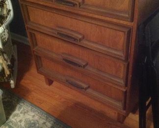 Matching chest of drawers is $65 and measures 36" wide x 18" deep and 43" tall.