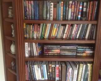 Variety of books and cookbooks