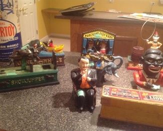 Collectible Metal banks and toys