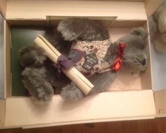 Steiff musical collectible bear...comes in original box with certificate.