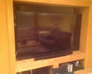 70" Sharp, Smart TV with sound bar...presale $395.  Works great.