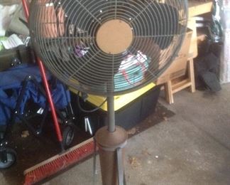 This is wow....vintage, industrial looking fan and it WORKS! By Holmes