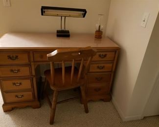 Maple knee hole desk