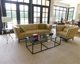 R. Jones Contemporary Sofa and Chair