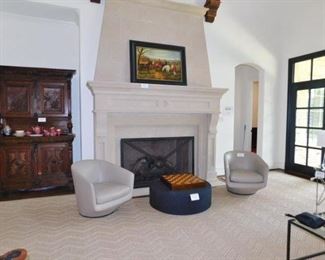 BenSen Swivel Lounge Chairs