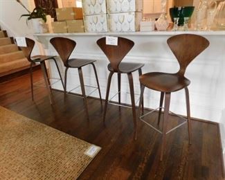 Two pair of Cherner barstools