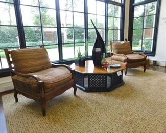 Pair of Baker lounge chairs