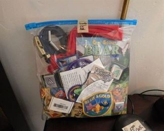 Boy Scout patches, etc.