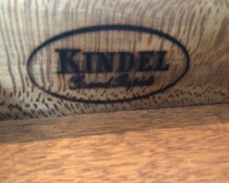 Kindel Chippendale style mahogany drop-leaf side tables
