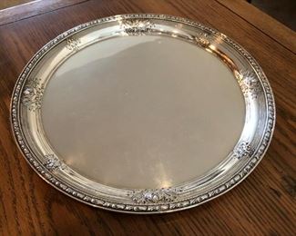 American sterling silver serving tray