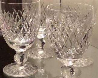 Waterford crystal "Boyne" wine glasses