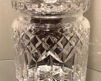 Waterford crystal biscuit barrel/cookie jar