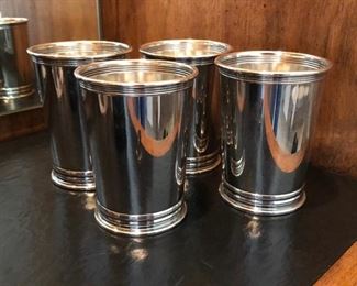 Gorham silver-plate mint julep cups