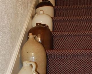 Variety of crocks, jugs