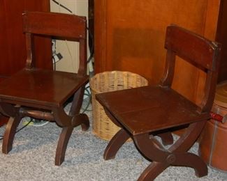 pair of child's chairs