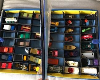 matchbox & tootsie toys in vintage Matchbox Series case