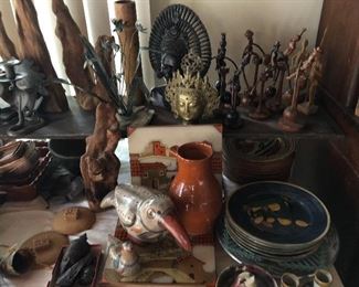vintage ethnic pieces - travel souvenirs from Asia, India, Central & South America