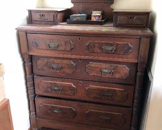 Victorian glove dresser