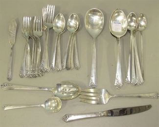 Heirloom Sterling "Damask Rose" Flatware