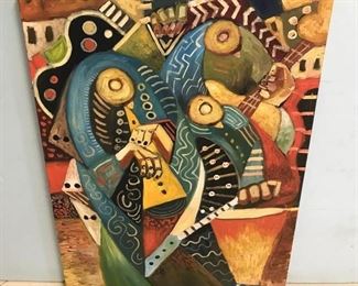 Cliff Speaks "Three Musicians" Painting