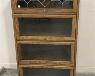 Creations Co. Oak Barrister Bookcase