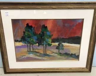 Colorful Landscape Painting by Jackie Menna