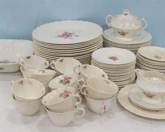 Spode's Jewel "Billingsley Rose" China Set