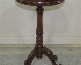 Antique Carved Pedestal Marble Stand
