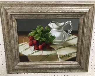 Still Life with Radishes Painting by Mary Gordy