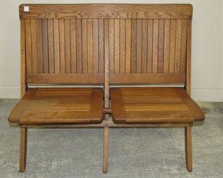 Oak Double Seat Bench