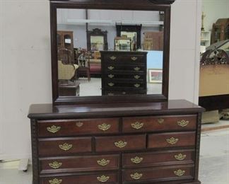 Modern Cherry Triple Dresser