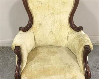 Victorian Reproduction Carved Gents Chair
