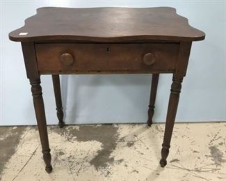Primitive Style One Drawer Side Table