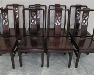 Eight Ming Style Side Dining Chairs